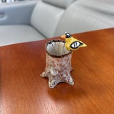 American Goldfinch Ceramic Toothpick Holder