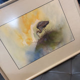 Great Blue Heron Watercolor by Peter Lee