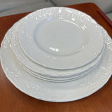 Johnson Bros "Richmond White" Ceramic Plate Set (7 pcs)