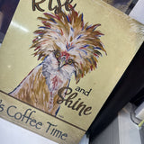 Rise & Shine It's Coffee Time = Metal Sign