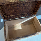 Flemish Art Wood-Burned Pyrography Box