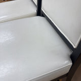Faux-Leather Bar Stools w Backrest
