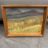 Oak Frame Impressionist Landscape Painting