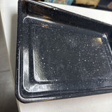 Black Rectangle Graniteware Pan