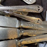 Lovely Lady Holmes&Edwards 6 Piece Set Flatware w/Extras