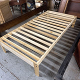 Twin Unfinished Wood Bed Frame