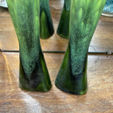 Vintage Drip Glaze Bud Vases (Set of 2)