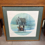 "The Road Home" by P. Buckley Moss Framed Print