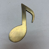 Brass Musical Eighth Note