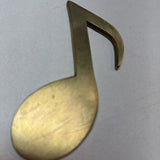 Brass Musical Eighth Note