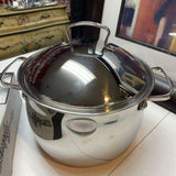 Belgique Stainless Steel &Copper Domed Lid Pot