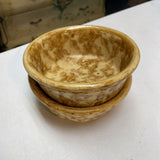 Vintage Spongeware Small Bowls