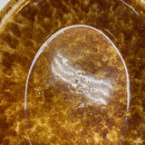 Vintage Spongeware Oval Bowl