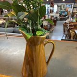 Small Pitcher/Vase with Faux Flowers