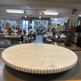 Ribbed Marble Lazy Susan