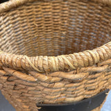 Woven Straw Basket w Chalkboard
