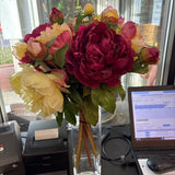 Silk Peony Bouquet
