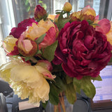 Silk Peony Bouquet