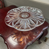 Crystal Pedestal Cake Plate
