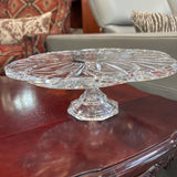 Crystal Pedestal Cake Plate