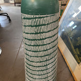 Tall Metal Hash Mark Vase