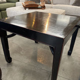 Chinese Ming-Style Black Laquered Square Table