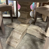 Pottery Barn Banks Round Pedestal Table w/4 Dining Chairs